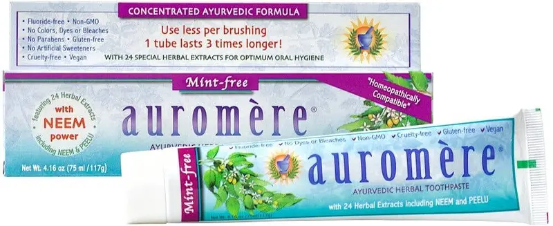 Mint-Free Ayurvedic Toothpaste – 4.16 Oz Soothing Oral Care Tube 1