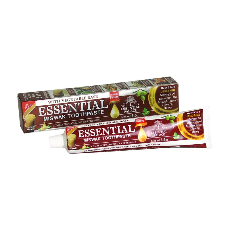 Miswak & Honey Toothpaste – Moringa, Cinnamon & Olive Oil Blend – 6.5 Oz 1