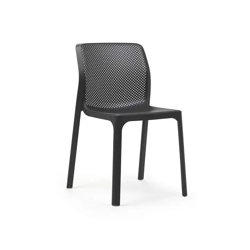 Nardi Bit Black Outdoor Dining Chairs (Set Of 4) 1
