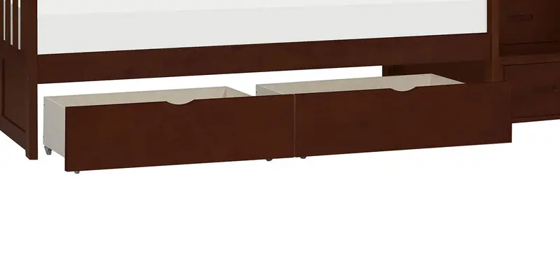 Noelle Bunk Bed Storage Drawers – Dark Cherry Matching Set 1