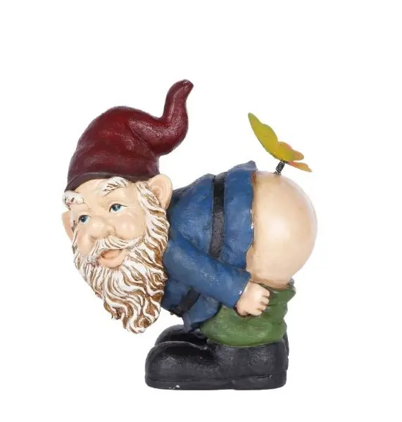 Notty Blue-Green Gnome Sculpture (I-Style) 1