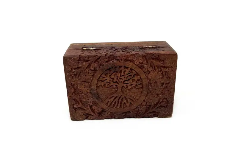 Om Wooden Meditation Box – Enhance Mindfulness And Center Your Environment 1