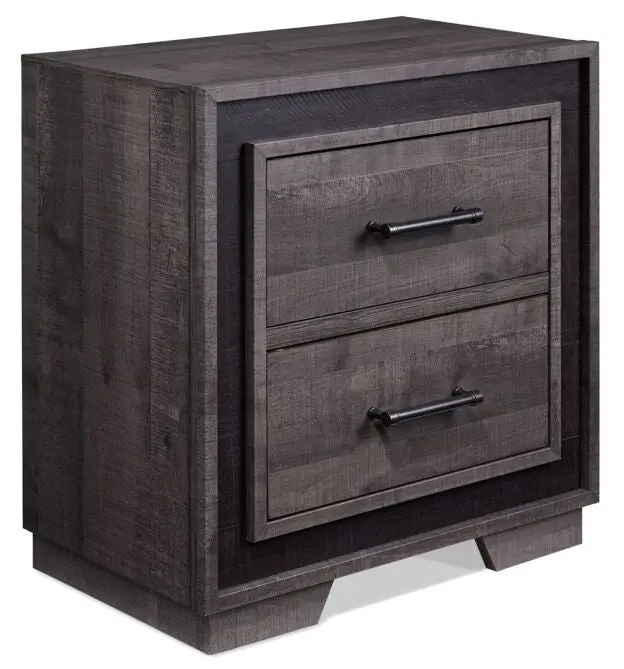Orlando Nightstand In Contemporary Grey Finish 1