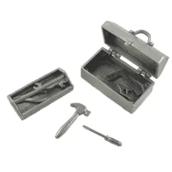 Pewter Toolbox Keepsake Box 1
