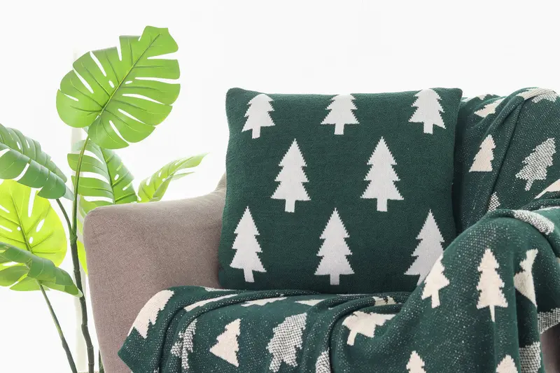 Ponderosa Iii Evergreen Decorative Cushion – 30" X 30" Square Accent Pillow 1