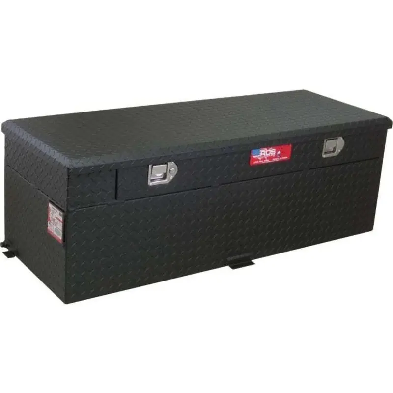 Rds 51-Gallon Aluminum Transfer Tank And Toolbox Combo – Black Powder-Coated 1