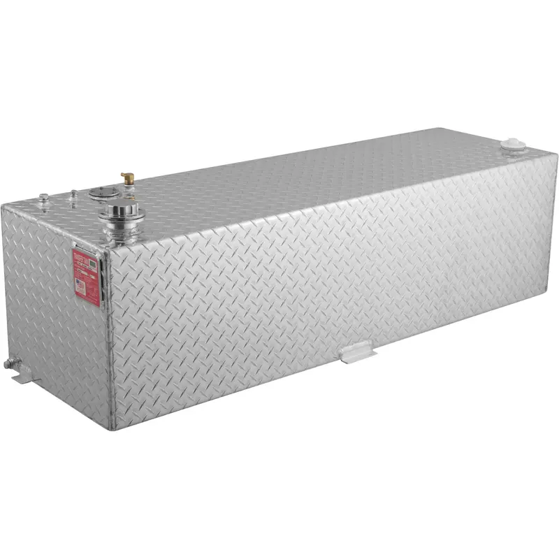 Rds 69-Gallon Rectangular Aluminum Fuel Transfer Tank – Silver Finish 1