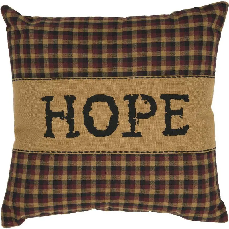 Roosevelt Iv Burgundy And Mustard Decorative Pillow (12" X 12") 1