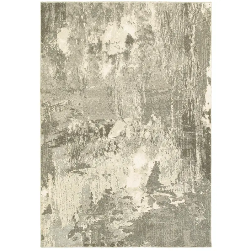 Royce Abstract Area Rug – 3'10" X 5'5", Geometric Pattern 1