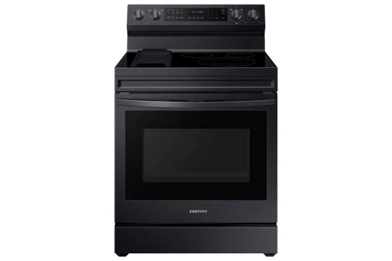 Samsung 6.3 Cu. Ft. Black Stainless Electric Convection Range With Air Fry And Wi-Fi – Ne63A6711Sg 1