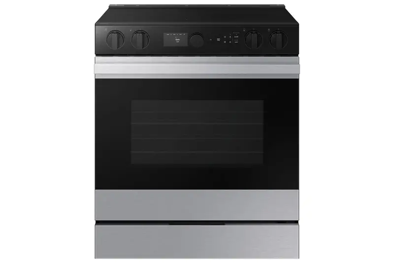 Samsung Nse6Dg8700Srac 30-Inch Bespoke Slide-In Range With True Convection, Oven Camera, And Stainless Steel Finish 1