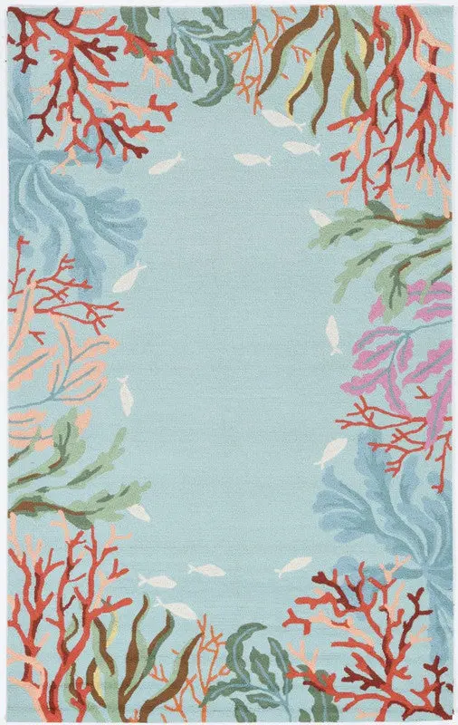 Scorpio Ix Blue Geometric Area Rug – 7'6" X 9'6" 1