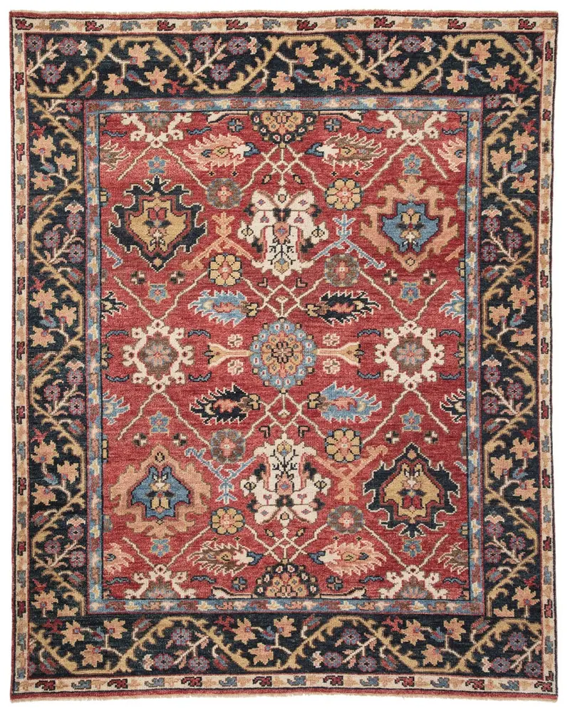Skalkota I Red And Multi 7'9" X 9'9" Area Rug 1