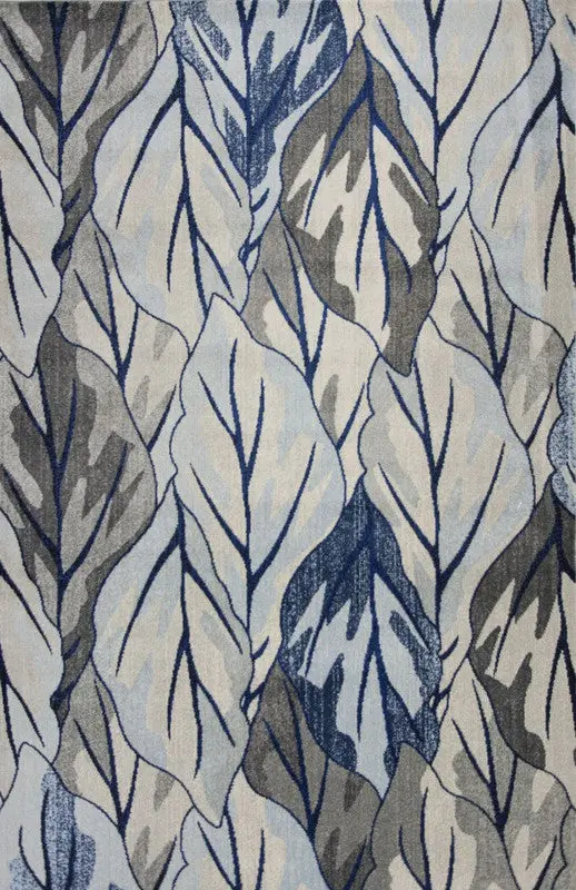 Sumallo Grey-And-Navy Area Rug – 5'3" X 7'7" 1