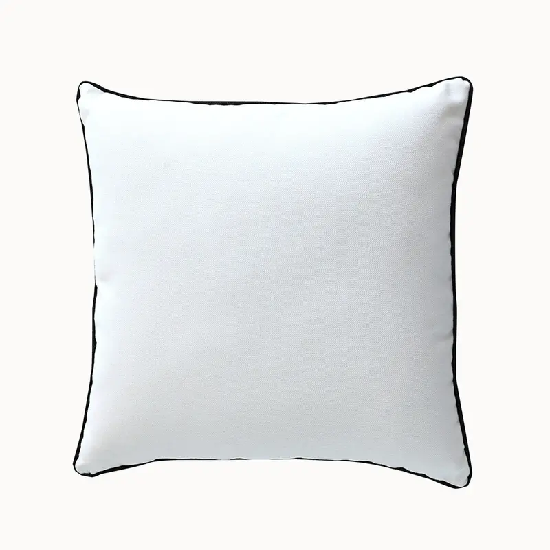 Summer Breeze Black Outdoor Decorative Cushion – Sleek And Durable Patio Accessory 1