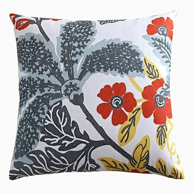 Summer Breeze Floral Print Outdoor Accent Cushion – Garden-Inspired Outdoor Pillow 1