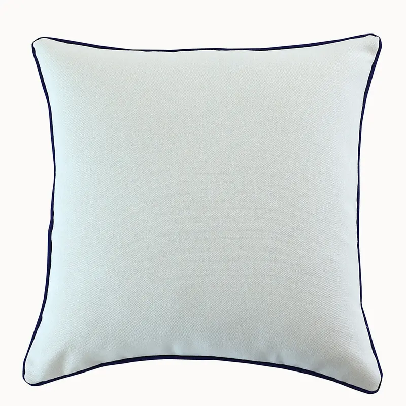 Summer Breeze Solid Blue Outdoor Accent Cushion – Fade-Resistant Fabric 1