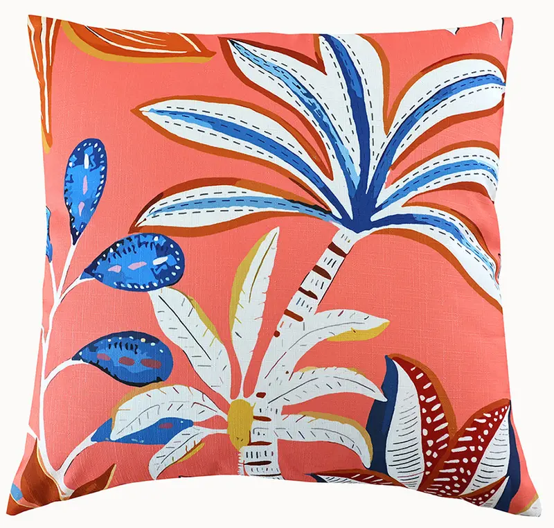 Summer Breeze Tropical-Themed Outdoor Accent Cushion – Decorative Throw Pillow 1