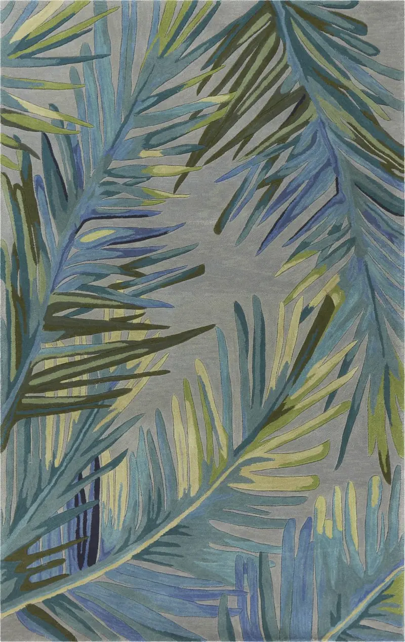 Syracuse Ii Geometric Grey And Blue Area Rug – 8'6" X 11'6" 1
