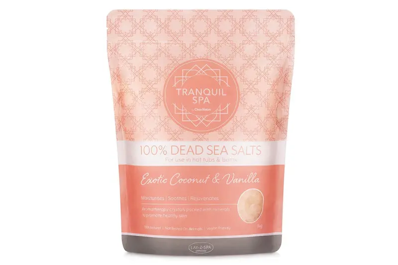 Tranquil Spa Coconut & Vanilla Dead Sea Salt Soak 1