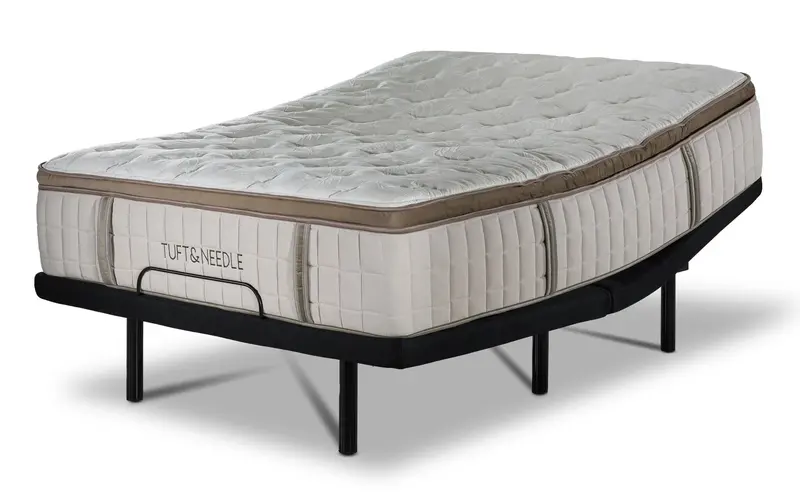 Tuft & Needle Notch Euro Top Medium King Mattress + L2 Motion Pro Adjustable Base 1