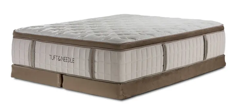 Tuft & Needle Notch Euro Top Medium King Mattress + Split Low-Profile Box Spring Set 1