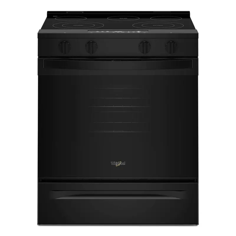 Whirlpool Ywses3330Tb Black Slide-In Smart Electric Range – 5.3 Cu. Ft. 1