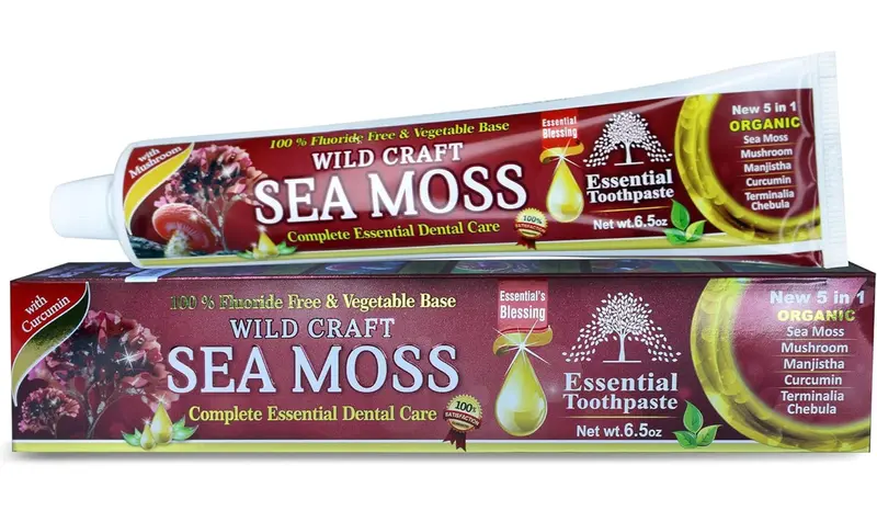 Wildcrafted Sea Moss & Mushroom Herbal Toothpaste With Ayurvedic Botanicals (6.5 Oz) 1