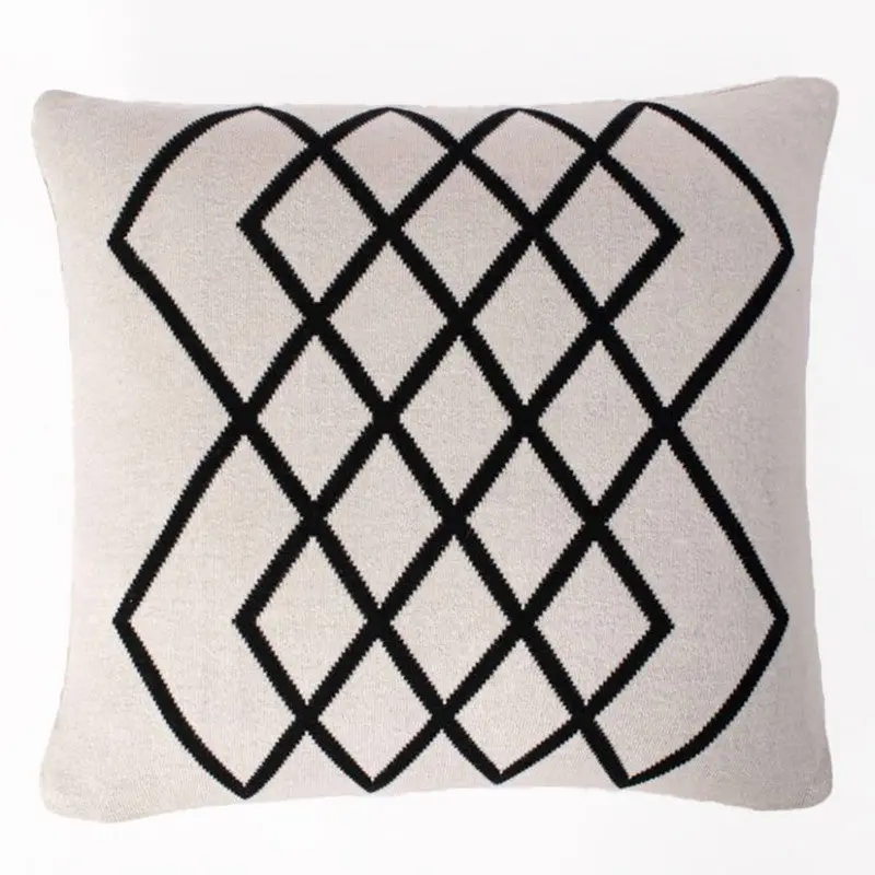 Yozgat Ii Black And Natural 18" X 18" Pillow Cover 1